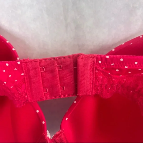 5/$25 Adore Me Bra 34D polka dot pink - Picture 3 of 4